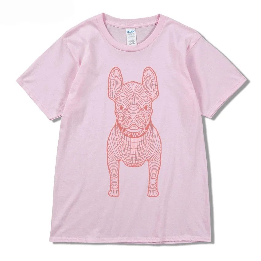 Pink with red letters