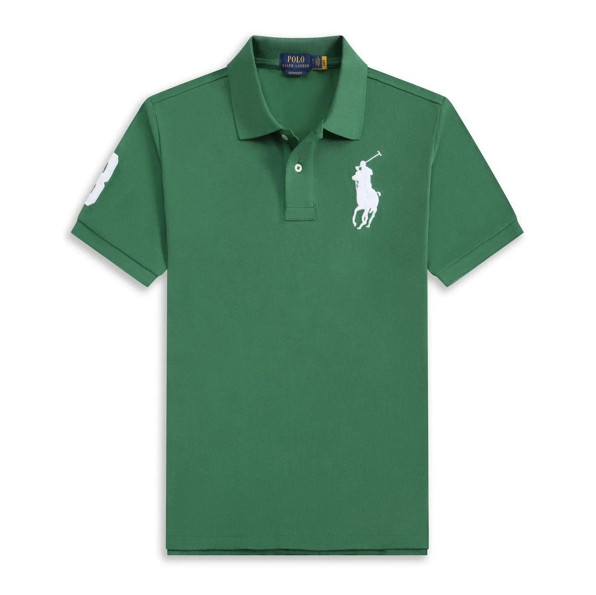 Dark green with white label