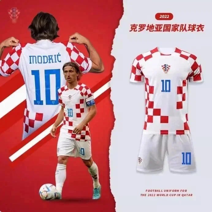Nike Croatia National Team 2022 Football Jersey White Red