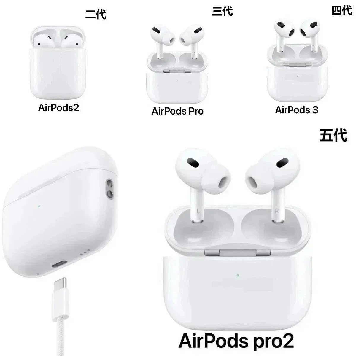 Apple AirPods Pro 2 Wireless Earbuds White