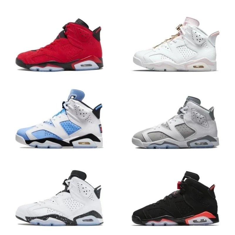 Jordan 6 Retro Basketball Shoes Multicolor