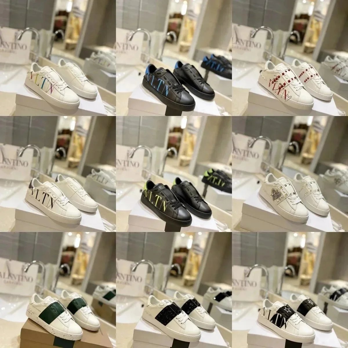 Valentino VLTN Casual Sneakers Multicolor and Black