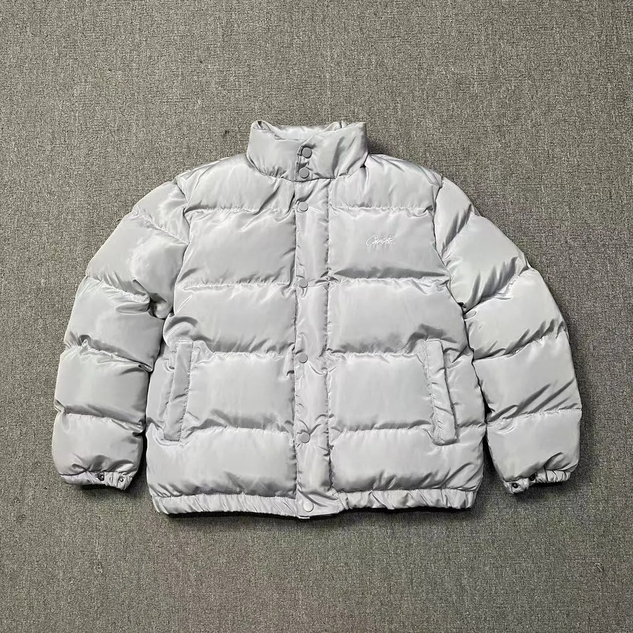 立领棉服-灰色白标 立领棉服-灰色白标