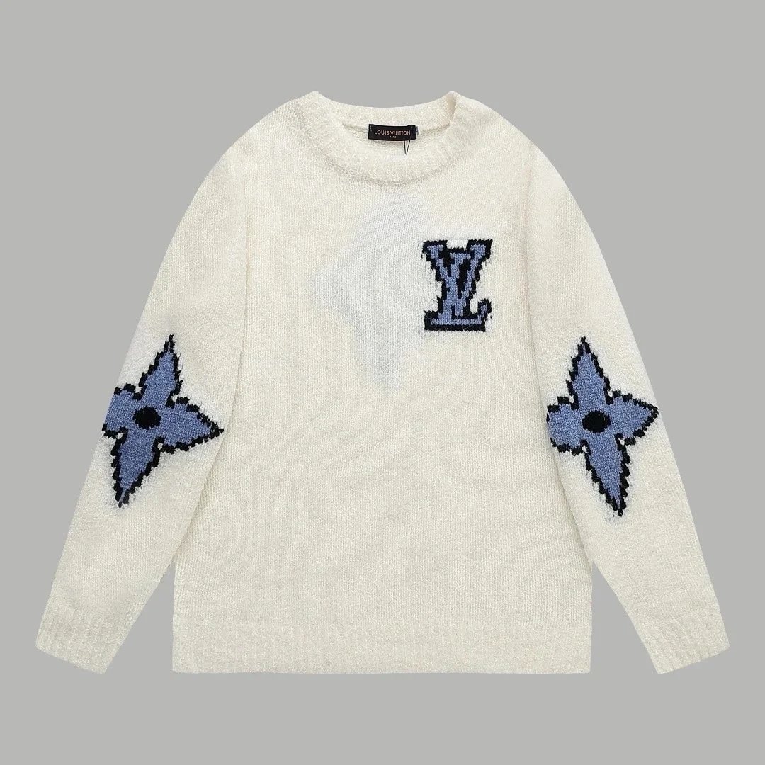 字母针织毛衣 -灰色 字母针织毛衣 -灰色