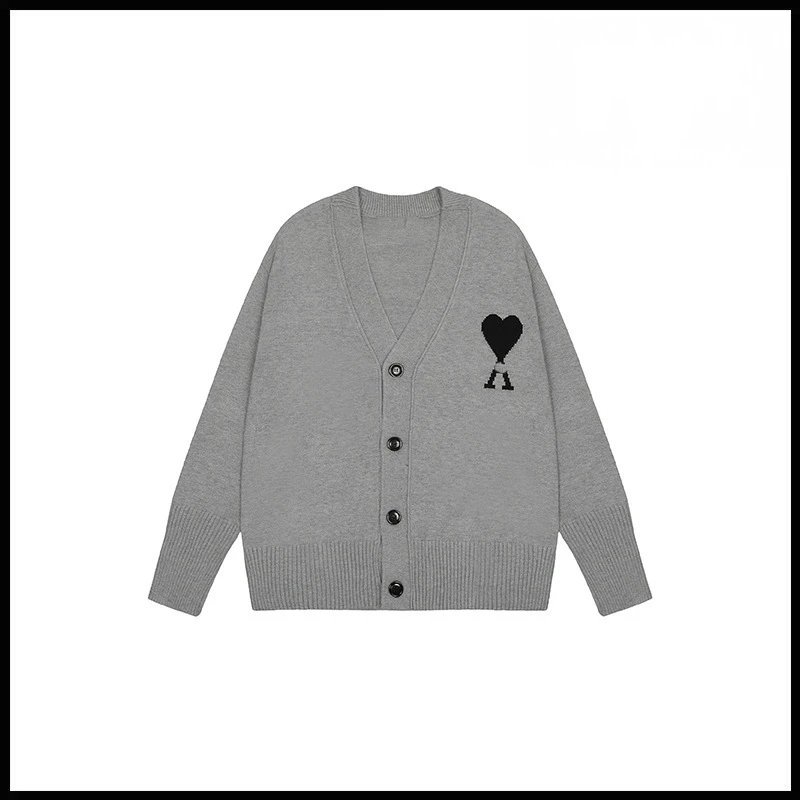 浅灰黑心【2105V领开衫款】 浅灰黑心【2105V领开衫款】