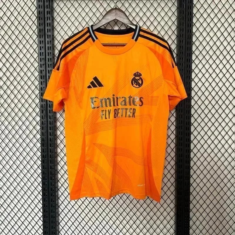 Real Madrid in orange away Real Madrid in orange away